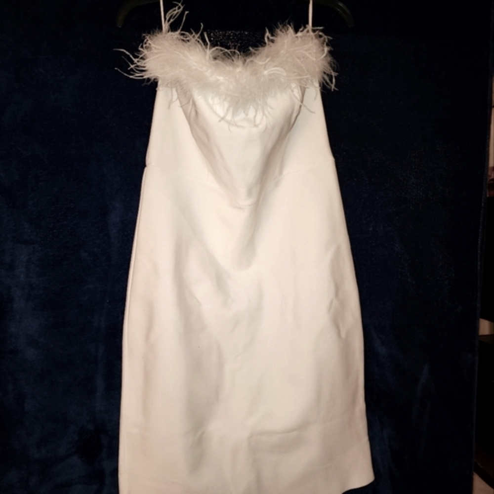 White Georgia Bandage midi dress